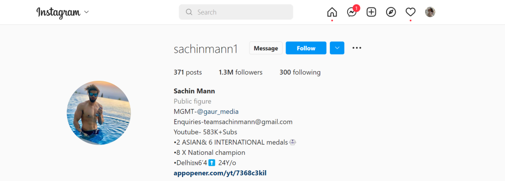 Sachin mann Instagram